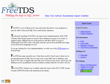 Tablet Screenshot of freetds.org